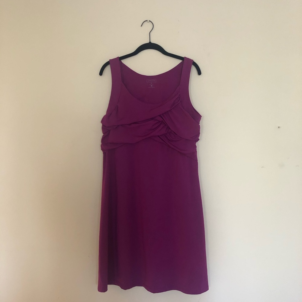 Athleta Fuschia Sleeveless Dress Size XL